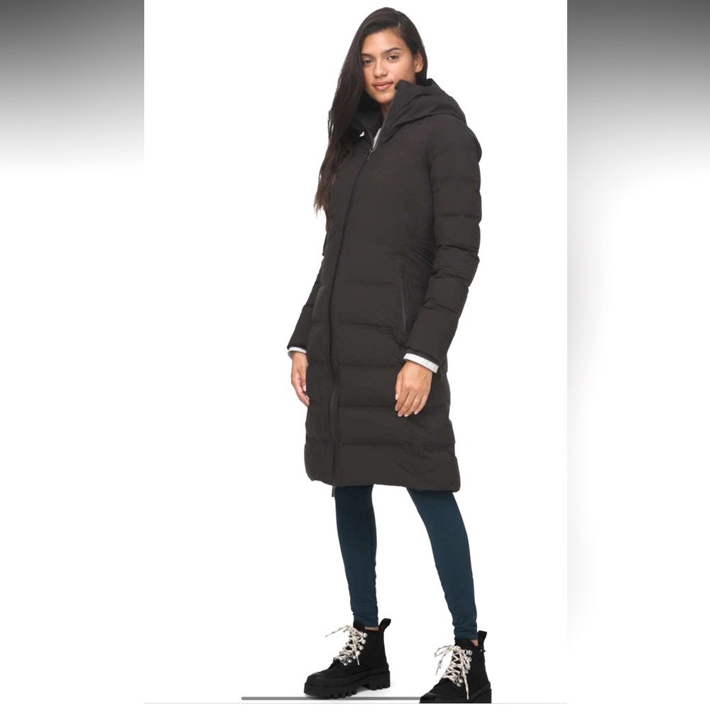 Lululemon Sleet to Street Black Long Puffer Coat